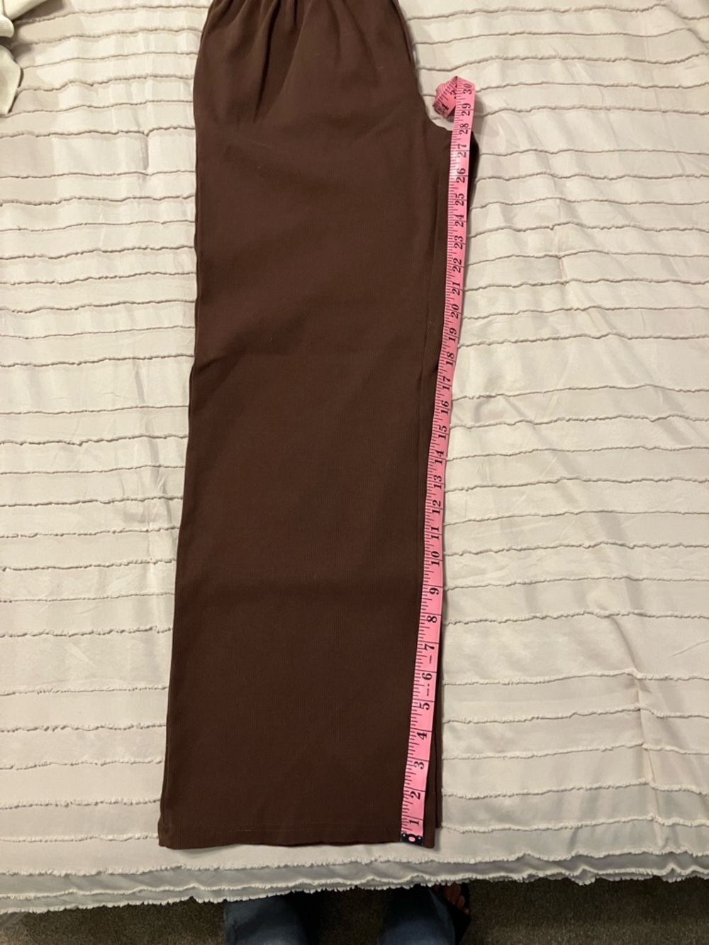 Parke XS Chocolate Brown Ribbed Pants - Picture 3 of 3